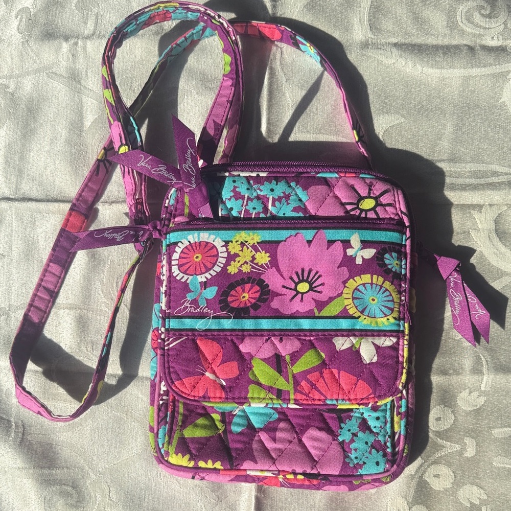 Vera Bradley Purple Floral Crossbody Bag